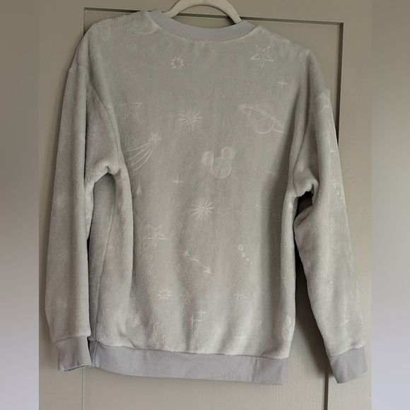 Disney Mickey Mouse Gray Fleece Sweatshirt Small - Picture 7 of 9